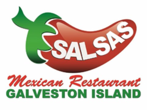 SALSAS MEXICAN RESTAURANT GALVESTON ISLAND Logo (USPTO, 04.02.2020)