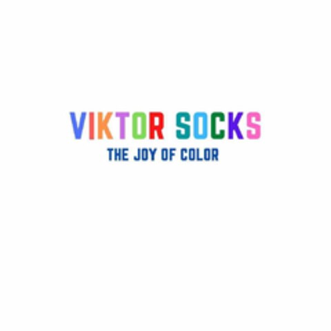 VIKTOR SOCKS THE JOY OF COLOR Logo (USPTO, 11.05.2020)