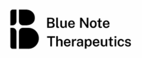 B BLUE NOTE THERAPEUTICS Logo (USPTO, 27.05.2020)