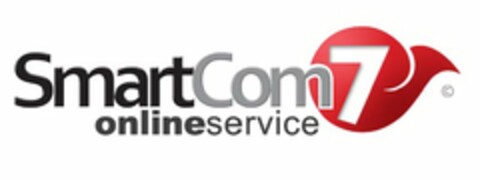 SMARTCOM 7 ONLINESERVICE Logo (USPTO, 07.02.2010)