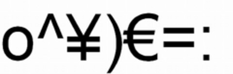 O^¥)=: Logo (USPTO, 29.05.2010)