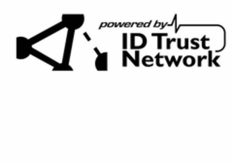 POWERED BY ID TRUST NETWORK Logo (USPTO, 07/08/2010)