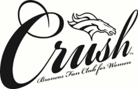 CRUSH BRONCOS FAN CLUB FOR WOMEN Logo (USPTO, 01.10.2010)