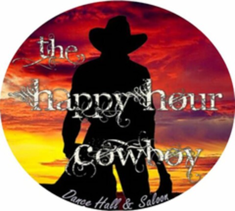 HAPPY HOUR COWBOY DANCE HALL & SALOON Logo (USPTO, 05/21/2011)