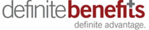 DEFINITEBENEFITS DEFINITE ADVANTAGE. Logo (USPTO, 08.05.2012)