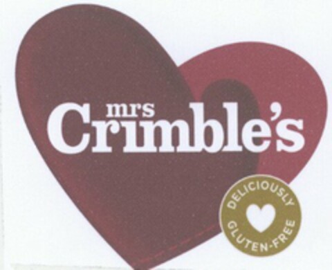 MRS CRIMBLE'S DELICIOUSLY GLUTEN-FREE Logo (USPTO, 18.07.2013)