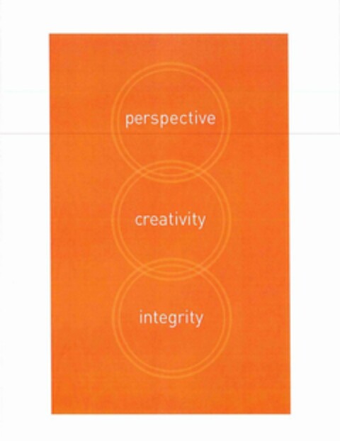 PERSPECTIVE CREATIVITY INTEGRITY Logo (USPTO, 25.08.2013)