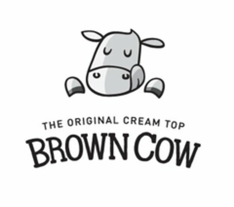 THE ORIGINAL CREAM TOP BROWN COW Logo (USPTO, 02/14/2014)