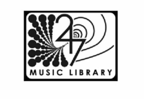 24 7 MUSIC LIBRARY Logo (USPTO, 02.04.2014)