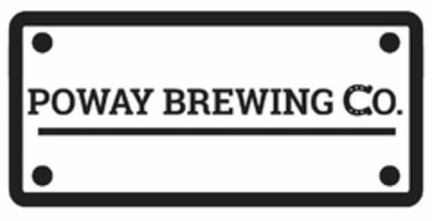 POWAY BREWING CO. Logo (USPTO, 06/13/2016)