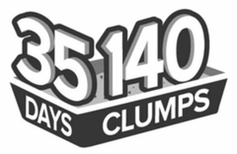 35 DAYS 140 CLUMPS Logo (USPTO, 25.07.2016)