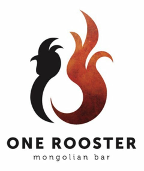 ONE ROOSTER MONGOLIAN BAR Logo (USPTO, 08/26/2016)