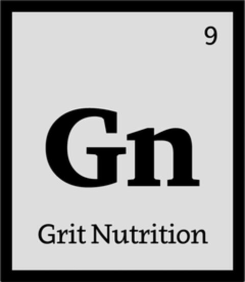 9 GN GRIT NUTRITION Logo (USPTO, 04/13/2017)