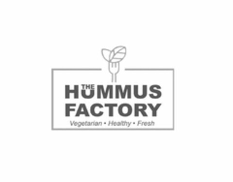 THE HUMMUS FACTORY VEGETARIAN HEALTHY FRESH Logo (USPTO, 10/08/2018)