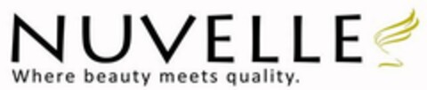 NUVELLE WHERE BEAUTY MEETS QUALITY Logo (USPTO, 28.12.2018)