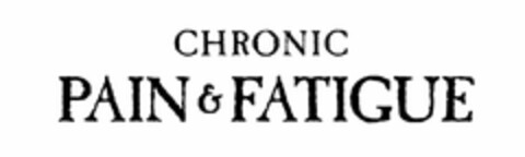 CHRONIC PAIN & FATIGUE Logo (USPTO, 25.03.2019)