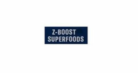 Z-BOOST SUPERFOODS Logo (USPTO, 23.10.2019)