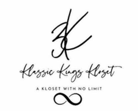 3K KLASSIC KINGS KLOSET A KLOSET WITH NO LIMIT Logo (USPTO, 30.07.2020)