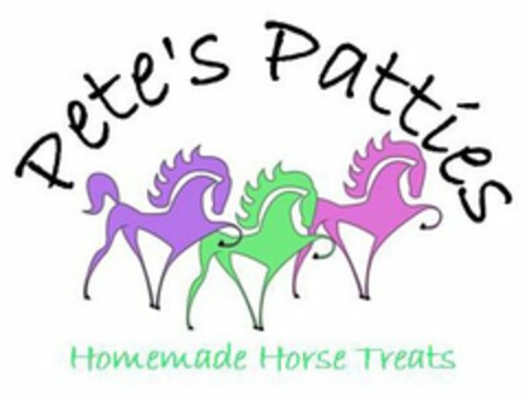 PETE'S PATTIES HOMEMADE HORSE TREATS Logo (USPTO, 29.05.2009)