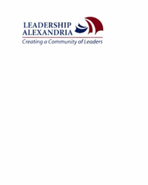 LEADERSHIP ALEXANDRIA CREATING A COMMUNITY OF LEADERS Logo (USPTO, 05/12/2010)