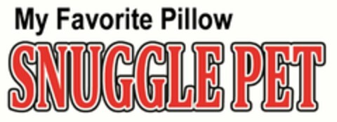 SNUGGLE PET MY FAVORITE PILLOW Logo (USPTO, 23.11.2010)