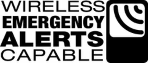 WIRELESS EMERGENCY ALERTS CAPABLE Logo (USPTO, 13.07.2011)
