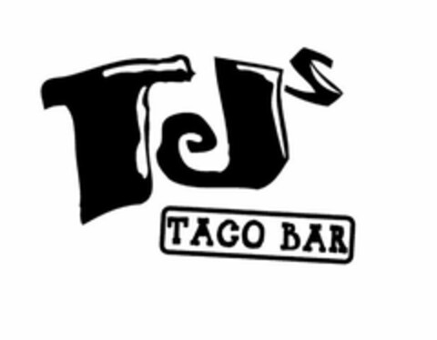 TJS TACO BAR Logo (USPTO, 07/15/2012)