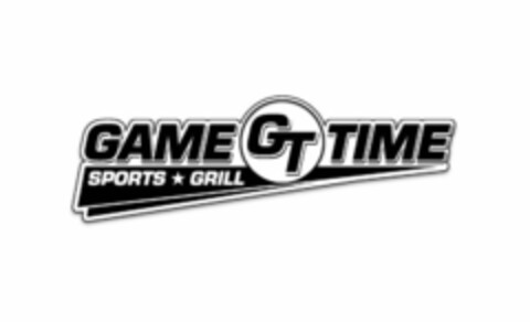 GT GAME TIME SPORTS GRILL Logo (USPTO, 28.02.2013)