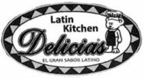 LATIN KITCHEN DELICIAS EL GRAN SABOR LATINO Logo (USPTO, 28.10.2014)