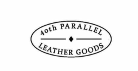 40TH PARALLEL LEATHER GOODS Logo (USPTO, 08.12.2015)