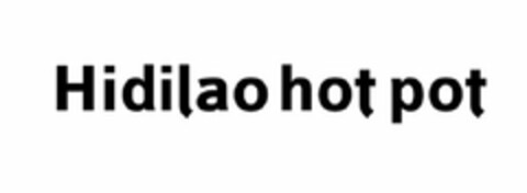 HIDILAO HOT POT Logo (USPTO, 03/31/2016)