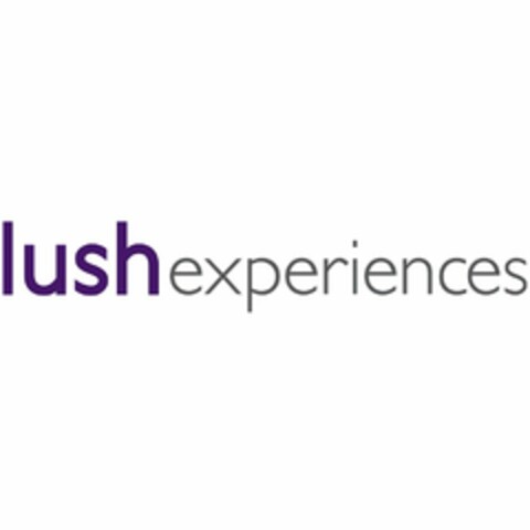 LUSH EXPERIENCES Logo (USPTO, 04/11/2017)