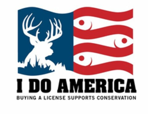 I DO AMERICA BUYING A LICENSE SUPPORTS CONSERVATION Logo (USPTO, 05.07.2017)