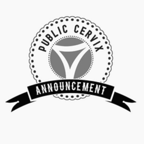 PUBLIC CERVIX ANNOUNCEMENT Logo (USPTO, 24.10.2017)