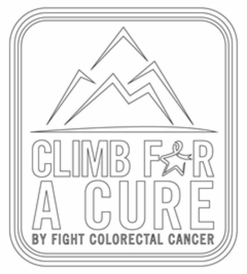 CLIMB FOR A CURE BY FIGHT COLORECTAL CANCER Logo (USPTO, 05/23/2018)
