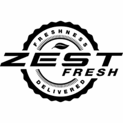ZEST FRESH FRESHNESS DELIVERED Logo (USPTO, 21.06.2018)
