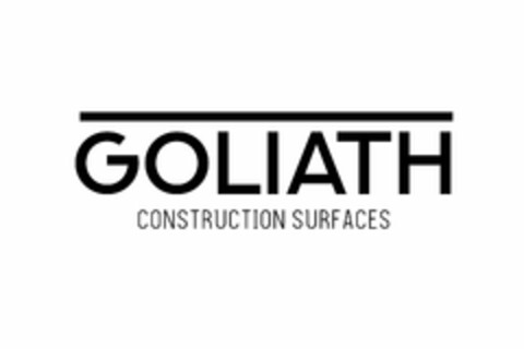 GOLIATH CONSTRUCTION SURFACES Logo (USPTO, 29.06.2018)