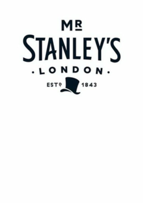 MR STANLEY'S LONDON ESTD 1843 Logo (USPTO, 01/30/2020)