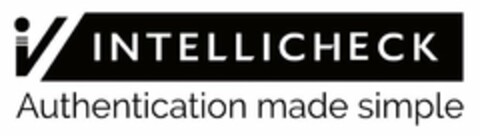 I INTELLICHECK AUTHENTICATION MADE SIMPLE Logo (USPTO, 07/27/2020)