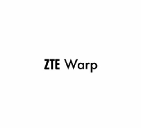 ZTE WARP Logo (USPTO, 10/17/2011)