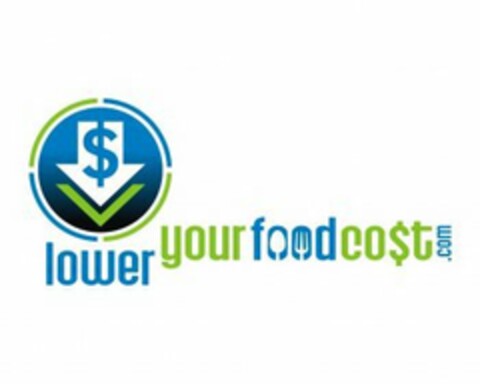 LOWERYOURFOODCO$T.COM Logo (USPTO, 24.10.2011)