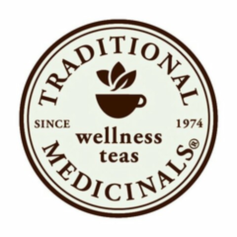 TRADITIONAL MEDICINALS SINCE 1974 WELLNESS TEAS Logo (USPTO, 04/25/2012)