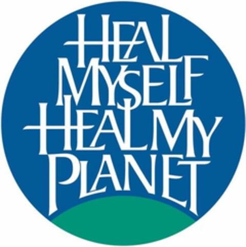 HEAL MYSELF HEAL MY PLANET Logo (USPTO, 26.07.2012)