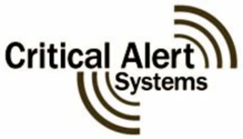 CRITICAL ALERT SYSTEMS Logo (USPTO, 28.07.2012)