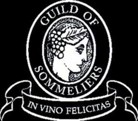 GUILD OF SOMMELIERS IN VINO FELICITAS Logo (USPTO, 03/11/2013)