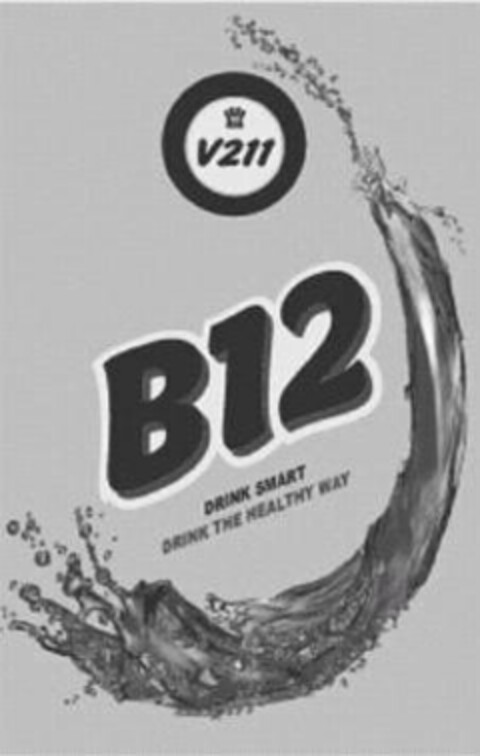 B12 DRINK SMART DRINK THE HEALTHY WAY Logo (USPTO, 19.04.2013)