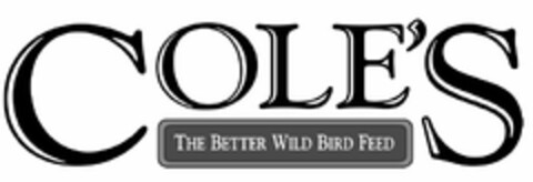 COLE'S THE BETTER WILD BIRD FEED Logo (USPTO, 06.07.2013)