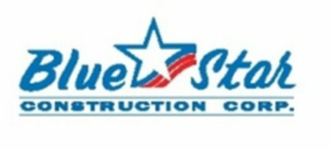 BLUE STAR CONSTRUCTION CORP. Logo (USPTO, 08/30/2013)