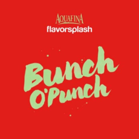 AQUAFINA FLAVORSPLASH BUNCH O'PUNCH Logo (USPTO, 11.11.2013)