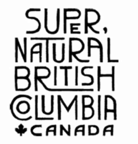 SUPER, NATURAL BRITISH COLUMBIA CANADA Logo (USPTO, 12.12.2014)
